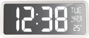 Technoline wandklok tafelklok grote duidelijke cijfers - datum dag aanduiding - temperatuur - ws 8130