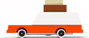 Candylab toys candycar world: luggage wagon (w021) 8,4x4,1x3cm, wooden diecast, magnetic, in giftbox, 3+