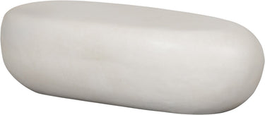 Vtwonen pebble salontafel - fiber clay - betonlook wit - 28x100x43 cm