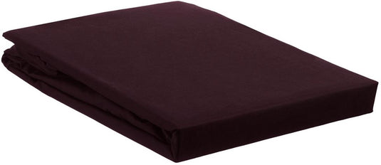 Ambiante katoen - hoeslaken - 160x200 - donker rood