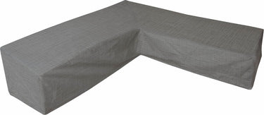 Eurotrail waterdichte hoes voor l vormige loungeset, hoekbank, cantonic 275x275x100 70 cm, grijs
