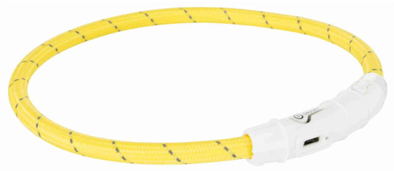 Afbeelding laden in galerijviewer, Trixie lichtgevende halsband hond flash usb tpu nylon oranje
