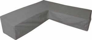 Eurotrail waterdichte hoes voor l vormige loungeset, hoekbank, cantonic 300x300cm, grijs