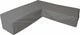Eurotrail waterdichte hoes voor l vormige loungeset, hoekbank, cantonic 250x250cm, grijs