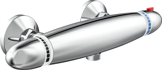 Schütte supra thermostatische douchekraan - 150 mm hartafstand - chroom