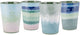 Bo-camp - beker - halo - blauw groen - 4 stuks