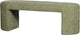 Woood jacob bankje - chenille - olive green - 46x130x46