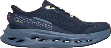 Skechers max cushioning glide-step heren sportschoenen - donkerblauw multi