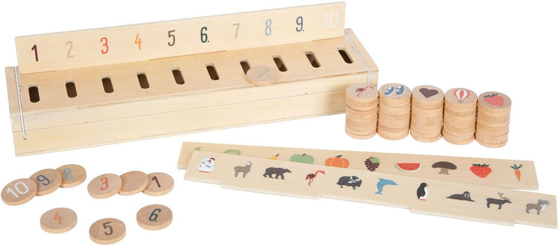 Afbeelding laden in galerijviewer, Small foot - houten sorteerdoos wereldverkenner
