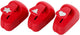 Creativ company ponsen - rood - ster, hart, kerstboom - ponsen papier en dun karton - 16mm - set van 3 - 1 set