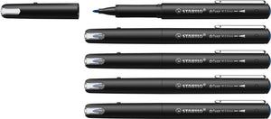 Stabilo dr!ver - premium fineliner - 0.8 mm - blauw - doos 5 stuks