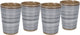 Bo-camp - beker - halo - grijs - 4 stuks