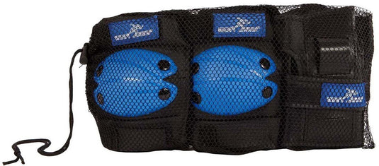 Street rider beschermset m - blauw, 6dlg.