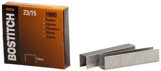 Bostitch nietjes 23-15-1m 15 mm verzinkt voor b310hds 00540 hd-23l17 hd-12f