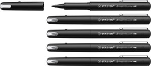 Stabilo dr!ver - premium fineliner - 0.8 mm - zwart - doos 5 stuks