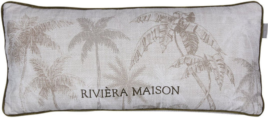 Riviera maison rivièra maison palms cushion sierkussen - 30 x 70 cm cm - zand