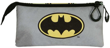 Karactermania - dc comics batman - batdress - fan 2.0 triple pennetas - potloden etui met ritssluiting - pennenetui - zwart