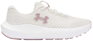 Under armour ua w charged surge 4-wht dames sportschoenen - summit wit - tourmaline roze - metallic tourmaline roze