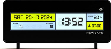 Newgate futurama lcd - wekker met zwarte rand