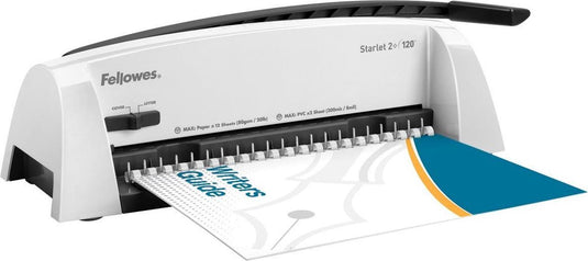 Fellowes inbindmachine starlet 2+ - plastic bindruggen - 120 vel - wit