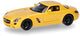 Herpa mercedes benz sls amg (zwart velgen), geel metallic