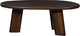 Woood roundly salontafel - mangohout - walnoot - 40x110x60