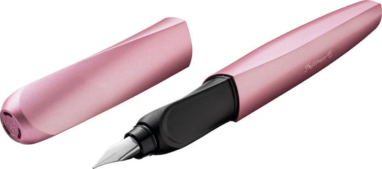 Pelikan twist - vulpen - girly rose m + 2x standaard inktpatroon