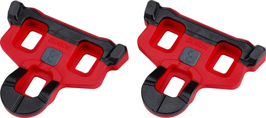 Bbb cycling spd sl schoenplaatjes - powerclip - met antislip rubberen pads - 6° speling - compatibel met shimano pedalen - racefiets schoenplaatjes - rood - bpd-06a
