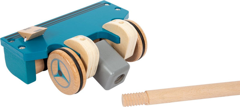 ギャラリービューアに画像をロードする, Small foot - houten stofzuiger met gekleurde klittenband stippen, 12dlg.
