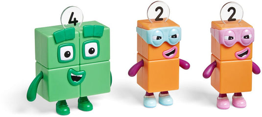 Learning resources primary science - educatieve blokken - numercubes - groene en oranje - 3+
