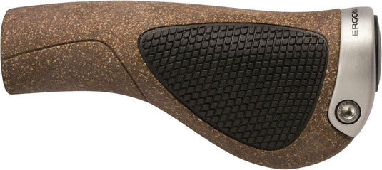 Ergon handvatten gp1-s kurk 130 130 bruin zwart