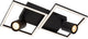Lucide arianne - plafonnière (plafondlamp) - led - 2xgeïntegreerde led - 2xgu10 - cct - zwart