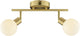 Brilliant jorge - plafondlamp - g9 max 2x10w - geborsteld messing wit