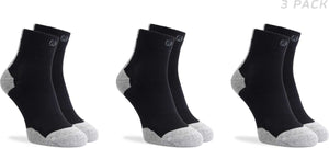 Rogelli core dames en heren 3 pack hardloopsokken - zwart grijs