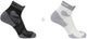Salomon - aero ankle socks | 2-pack | enkelsokken | maat xl 45-47 - zwart wit
