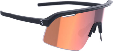Bbb cycling valor flux professionele fietsbril heren en dames - hoog contrast sportbril - wielrenbril met flux lens - anti-condens - mat zwart rood - bsg-81