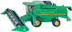 Siku 1876, john deere t670i maaidorser, 1:87, metaal kunststof, groen, beweegbaar en verwijderbaar maaidek