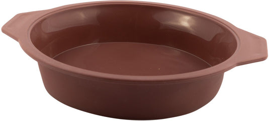 Point-virgule ronde taartvorm uit platinum silicone silicone vintage maroon 24cm