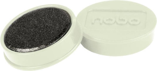 Nobo magnetische whiteboard magneten - pak van 10 stuks - 38mm magneten - wit