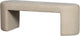 Woood jacob bankje - chenille - naturel - 46x130x46