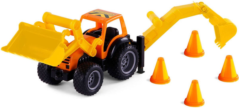 Afbeelding laden in galerijviewer, Cavallino grip graafmachine tractor met rubberbanden, 38,5cm
