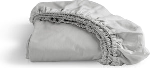 Cinderella - weekend - hoeslaken - 1 persoons - 100% katoen - 80x210 cm - tot 25 cm matrashoogte - lichtgrijs