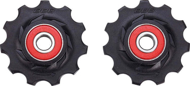 Bbb cycling keramische derailleurwieltjes shimano, campagnolo sram - 9-speed, 10-speed, 11-speed, 12-speed - duurzaam - zwart - 11t - rollerboys ceramic bdp-12