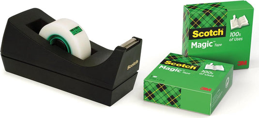 Scotch plakbandhouder c38 + 3 rollen magic 810 19mm x 33meter