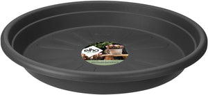 Elho universele schotel rond 13 - schotel voor binnen buiten accessoires - ø 13.0 x h 1.9 cm - antraciet
