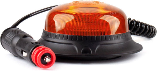 Amio oranje led zwaailicht noodverlichting met magneet 18led 12 24v