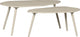 Woood davina bijzettafels - mdf - dust - 40x90x50