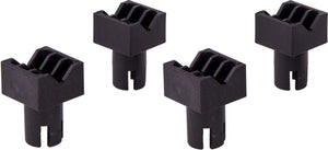 Wolfcraft - 4 klembekken voor werktafel - werkbladspanner - werkbank klem - 6172000
