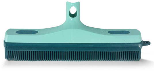 Leifheit suprabezem - rubberen bezemkop - click systeem - 30 cm veegbreedte