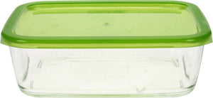 Luminarc keep n box - bewaarbox glas - 197cl - rechthoek turquoise